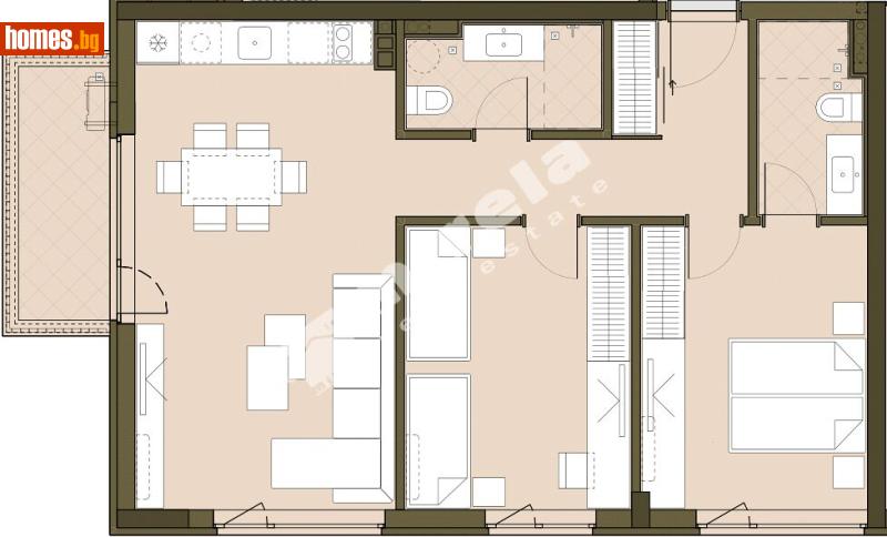 Тристаен, 100m² - Жк. Връбница 1, София - Апартамент за продажба - МИРЕЛА - 117861956