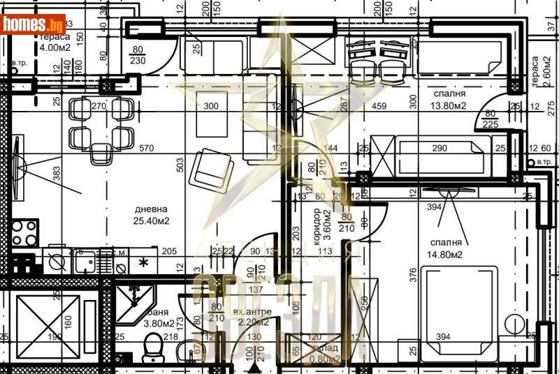 Тристаен, 95m² - Кв. Беломорски, Пловдив - Апартамент за продажба - АГЕНЦИЯ ЗВЕЗДА - 117875104