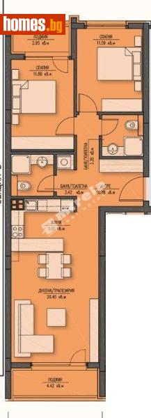 Тристаен, 118m² - Жк. Зона Б5, София - Апартамент за продажба - МИРЕЛА - 117875624