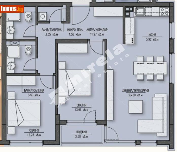 Тристаен, 119m² - Жк. Зона Б5, София - Апартамент за продажба - МИРЕЛА - 117875734
