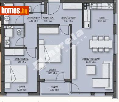 Тристаен, 119m² - Апартамент за продажба - 117875784