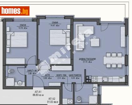 Тристаен, 115m² - Апартамент за продажба - 117875790