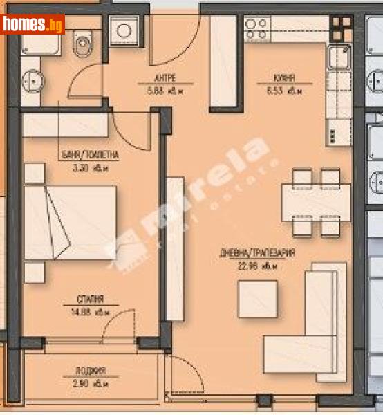 Двустаен, 85m² - Жк. Зона Б5, София - Апартамент за продажба - МИРЕЛА - 117875796
