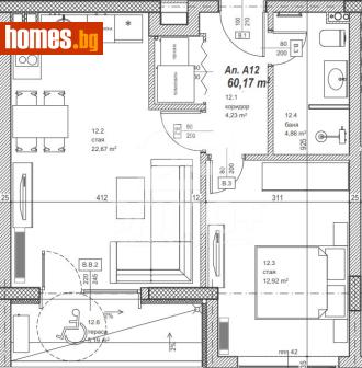 Двустаен, 70m² - Апартамент за продажба - 117890331