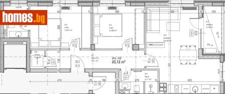Тристаен, 99m² - Апартамент за продажба - 117890342