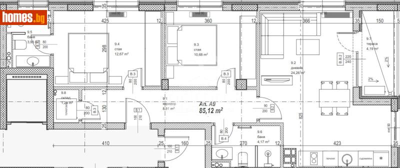 Тристаен, 99m² -  Банкя, София - Апартамент за продажба - Примо Плюс - 117890342