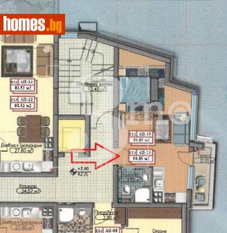 Едностаен, 53m² - Апартамент за продажба - 117917067