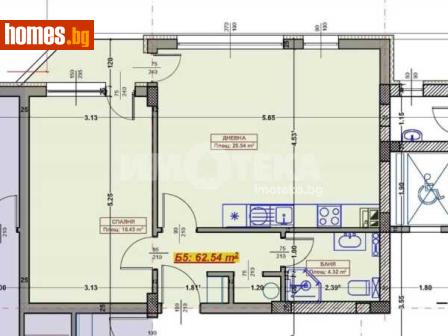 Двустаен, 74m² - Апартамент за продажба - 117964176