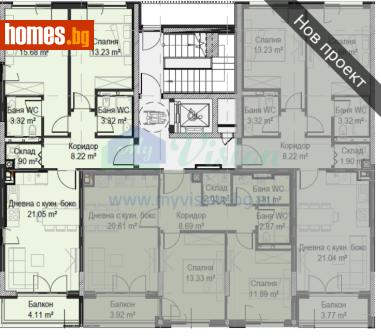 Тристаен, 109m² - Апартамент за продажба - 117965133