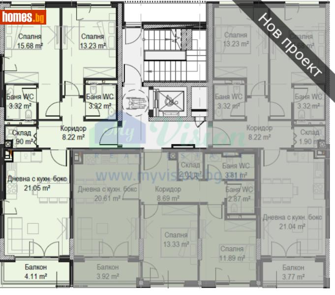 Тристаен, 109m² - Кв. Княжево, София - Апартамент за продажба - Myvision Real Estate - 117965133