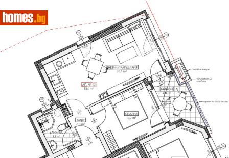 Двустаен, 61m² - Апартамент за продажба - 117980811