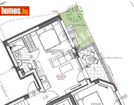 Едностаен, 43m² - Апартамент за продажба - 117980860