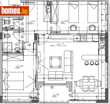 Тристаен, 108m² - Апартамент за продажба - 117980899