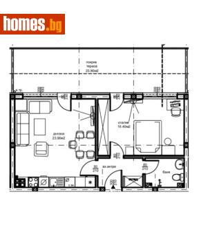 Двустаен, 96m² - Апартамент за продажба - 117981587