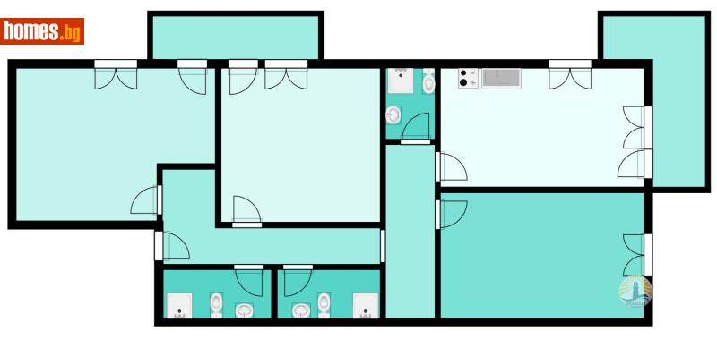 Четиристаен, 126m² - Гр.Поморие, Бургас - Апартамент за продажба - Рeалина Бургас - 117985106
