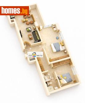 Тристаен, 107m² - Апартамент за продажба - 117987554