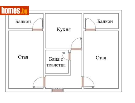 Двустаен, 61m² - Апартамент за продажба - 117990338