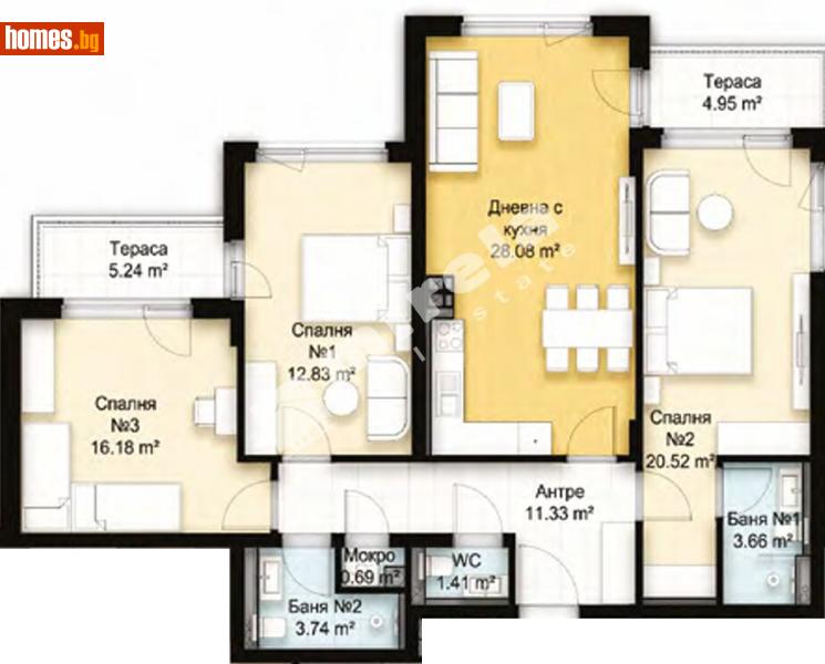 Четиристаен, 163m² - Кв. Манастирски Ливади, София - Апартамент за продажба - МИРЕЛА - 117997479