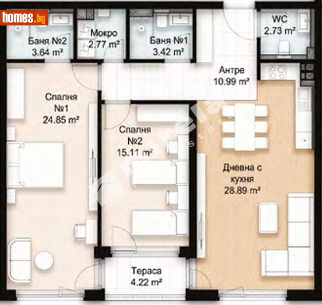 Тристаен, 131m² - Кв. Манастирски Ливади, София - Апартамент за продажба - МИРЕЛА - 117997482