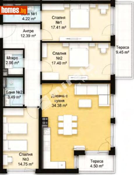 Четиристаен, 165m² - Кв. Манастирски Ливади, София - Апартамент за продажба - МИРЕЛА - 117997485