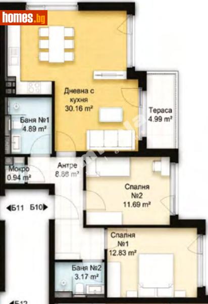 Тристаен, 110m² - Кв. Манастирски Ливади, София - Апартамент за продажба - МИРЕЛА - 117997488