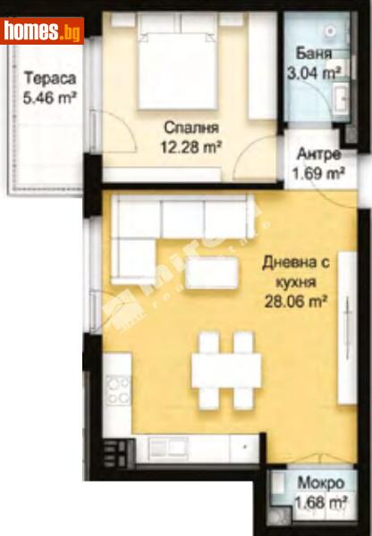 Двустаен, 72m² - Кв. Манастирски Ливади, София - Апартамент за продажба - МИРЕЛА - 117997492