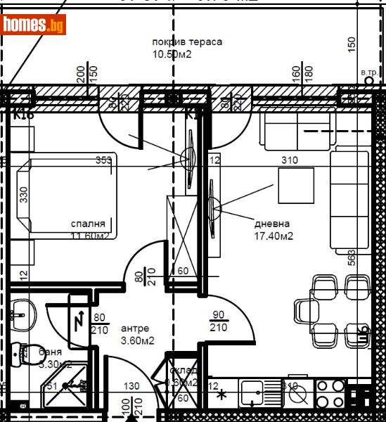 Двустаен, 60m² - Кв. Беломорски, Пловдив - Апартамент за продажба - Deluxe Homes - 118029718