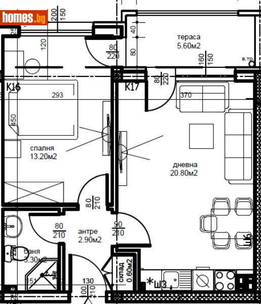 Двустаен, 60m² - Кв. Беломорски, Пловдив - Апартамент за продажба - Deluxe Homes - 118029746