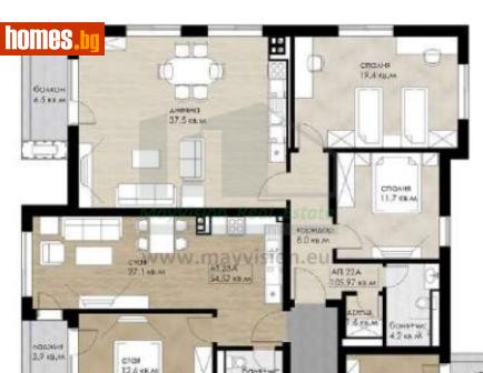 Тристаен, 125m² - Апартамент за продажба - 118035408