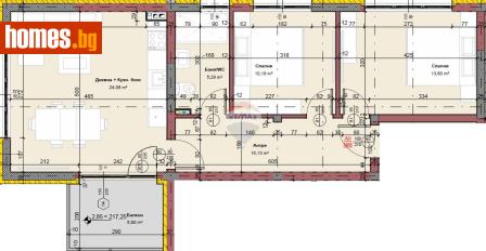 Тристаен, 102m² - Апартамент за продажба - 118043355