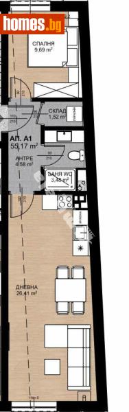 Двустаен, 63m² - Жк. Овча Купел, София - Апартамент за продажба - МИРЕЛА - 118045400