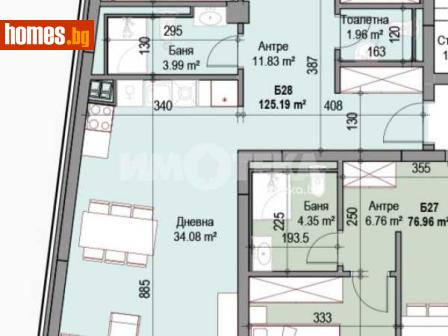 Тристаен, 125m² - Апартамент за продажба - 118045525