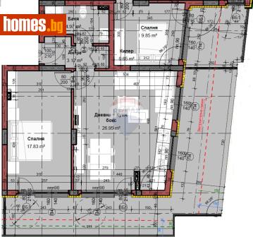 Тристаен, 117m² - Апартамент за продажба - 118062913