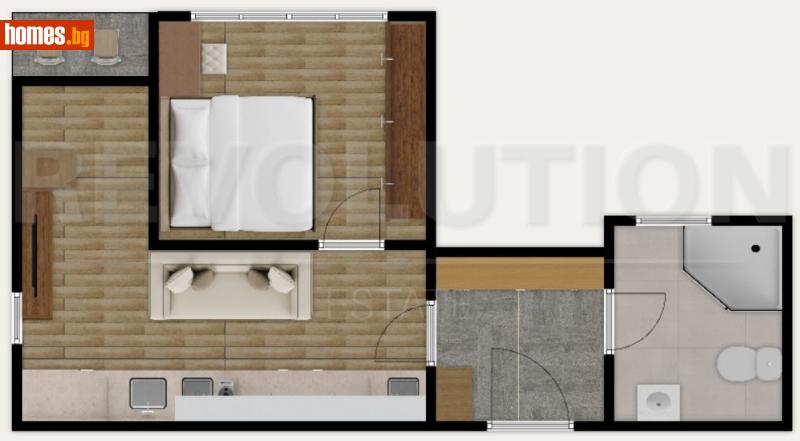 Двустаен, 59m² -  Студентски Град, София - Апартамент за продажба - Революшън Естейт - 118065885