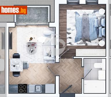 Двустаен, 58m² - Апартамент за продажба - 118078334