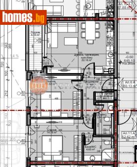 Тристаен, 93m² - Апартамент за продажба - 118078787