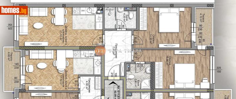 Тристаен, 100m² - Жк. Овча Купел 1, София - Апартамент за продажба - Тера Тиара - 118078799
