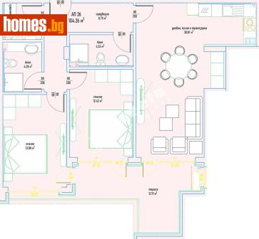 Тристаен, 125m² - Апартамент за продажба - 118081377