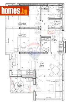 Тристаен, 124m² - Апартамент за продажба - 118096827