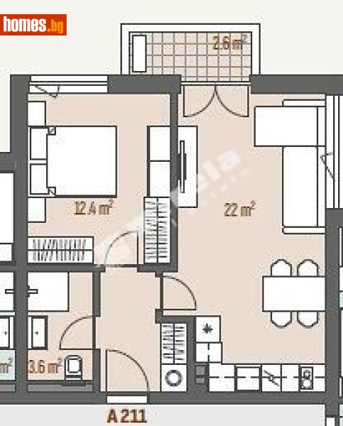 Двустаен, 64m² - Жк. Левски Г, София - Апартамент за продажба - МИРЕЛА - 118098655