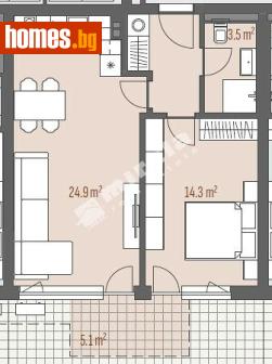 Двустаен, 70m² - Апартамент за продажба - 118098700