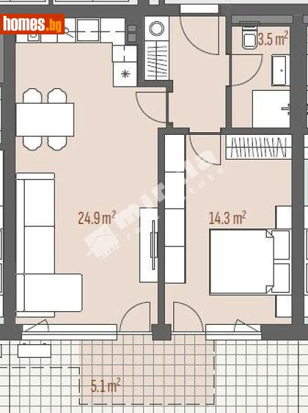Двустаен, 70m² - Жк. Левски Г, София - Апартамент за продажба - МИРЕЛА - 118098700
