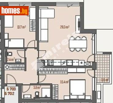 Тристаен, 107m² - Апартамент за продажба - 118098706
