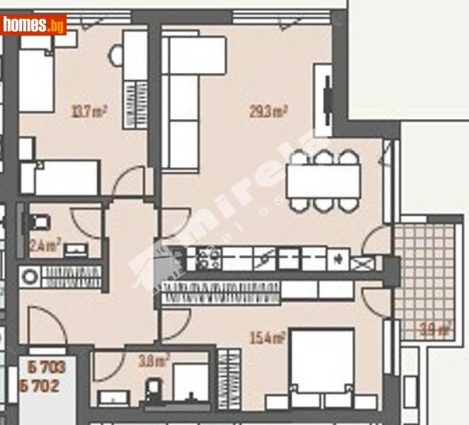 Тристаен, 107m² - Жк. Левски Г, София - Апартамент за продажба - МИРЕЛА - 118098706