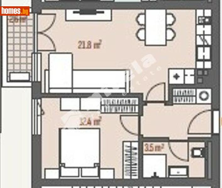 Двустаен, 62m² - Жк. Левски Г, София - Апартамент за продажба - МИРЕЛА - 118098712
