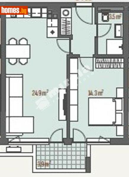 Двустаен, 70m² - Жк. Левски Г, София - Апартамент за продажба - МИРЕЛА - 118098786
