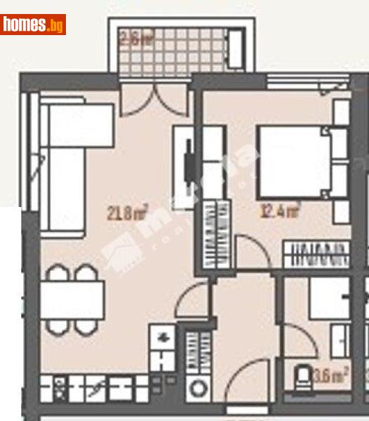 Двустаен, 64m² - Жк. Левски Г, София - Апартамент за продажба - МИРЕЛА - 118098798