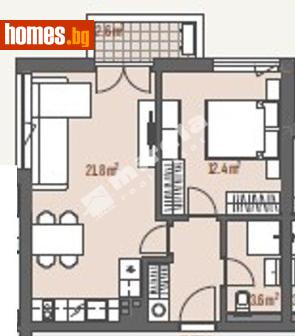 Двустаен, 64m² - Апартамент за продажба - 118098950