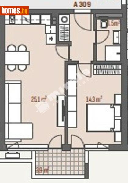 Двустаен, 70m² - Жк. Левски Г, София - Апартамент за продажба - МИРЕЛА - 118098966