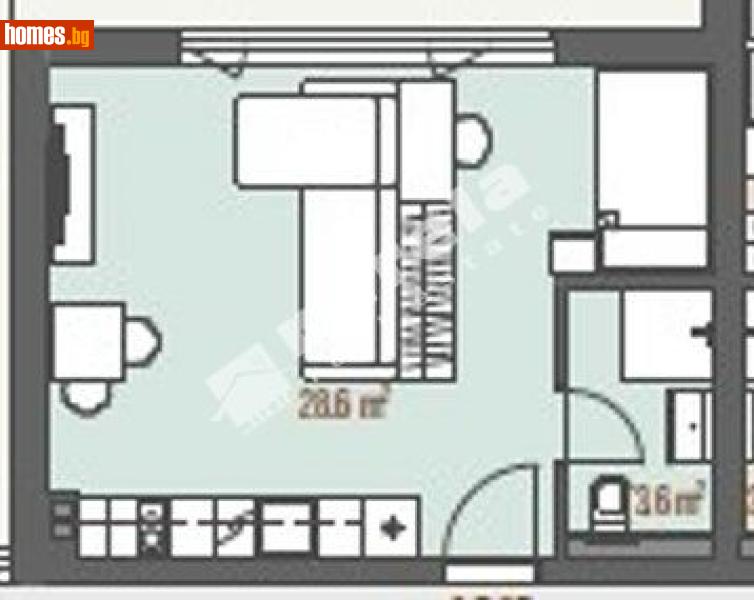Едностаен, 44m² - Жк. Левски Г, София - Апартамент за продажба - МИРЕЛА - 118098972